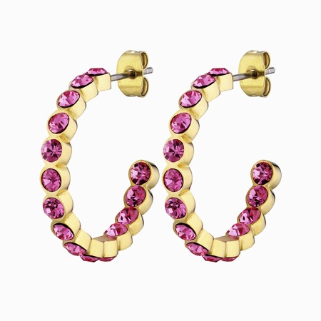 Dyrberg Kern Holly Gold Earrings - Rose